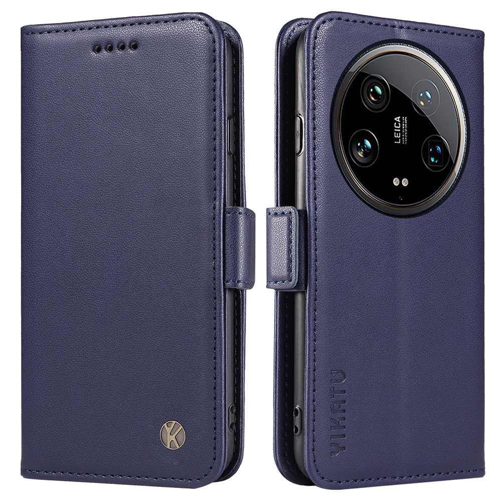 YIKATU YK-003 For Xiaomi 14 Ultra Case Anti-Scratch Leather Wallet Phone Cover YIKATU YK-003 For Xiaomi 14 Ultra Case Anti-Scratch Leather Wallet Phone Cover